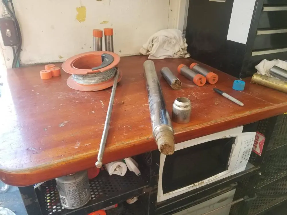A table with many different tools on it